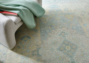 Fondren Aqua Hand-Knotted Wool Rug