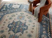 May Avenue Teal Hand-Knotted Wool Rug